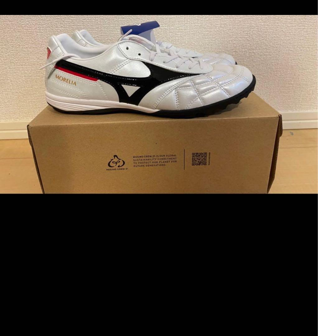 新品未使用27cmMizuno Moreliaサッカーシューズ 黒/白カンガルー