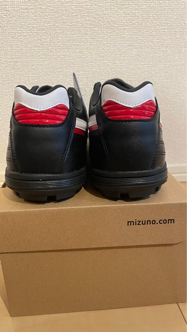 新品未使用27cmMizuno Moreliaサッカーシューズ 黒/白カンガルー