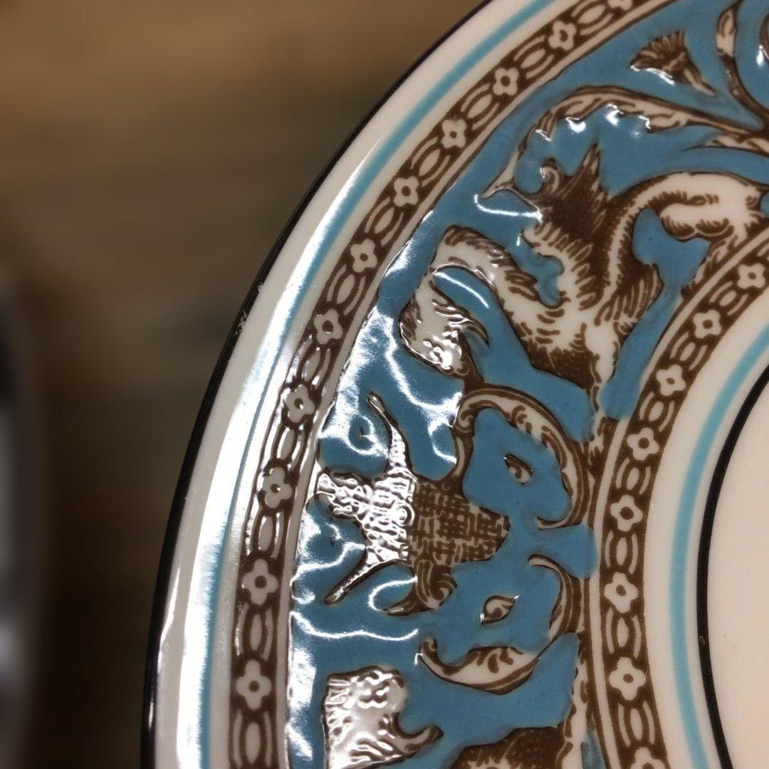 ウェッジウッド フロレンティーン ターコイズ スープカップ&ソーサー6客セット