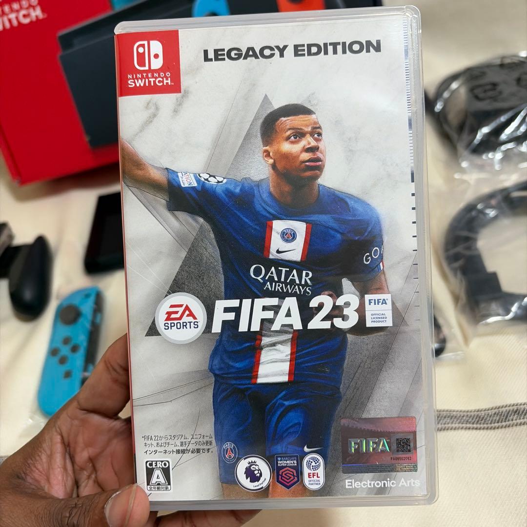 Nintendo Switch ネオンブルー/ネオンレッド 本体 Fifa 23
