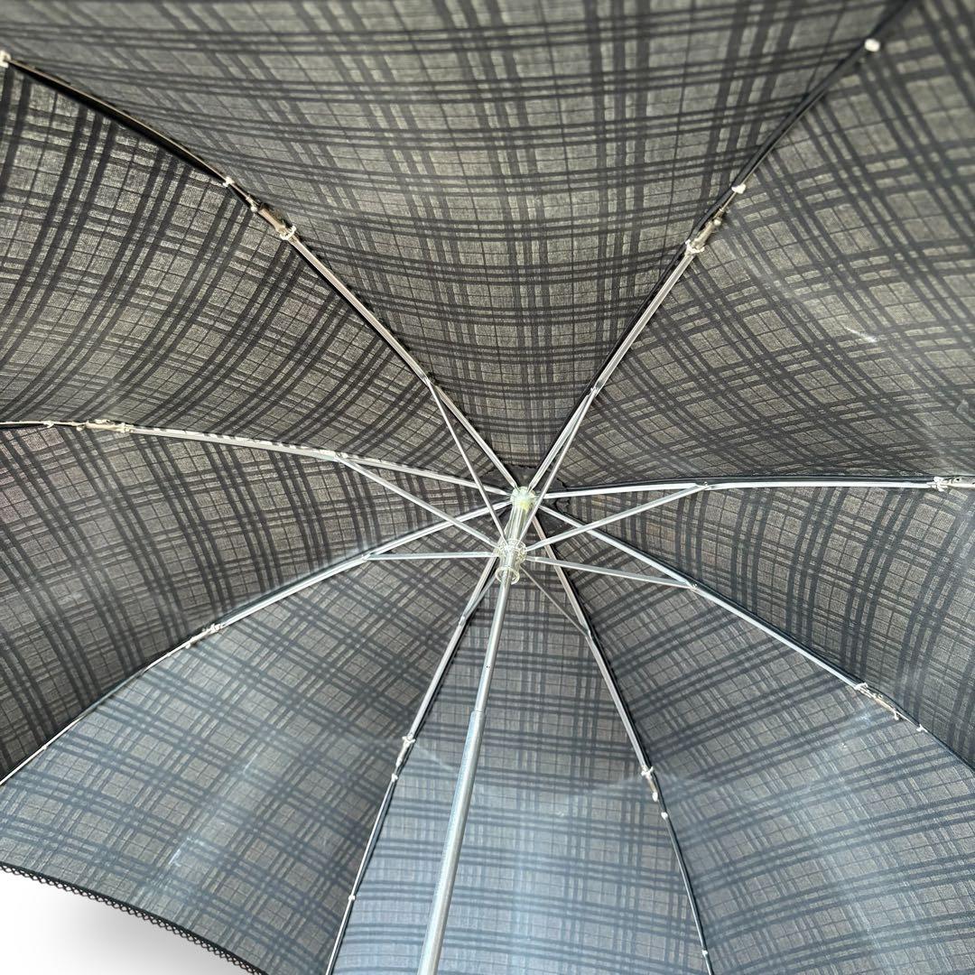 バーバリー　日傘　折りたたみ　ノバチェック　レース
