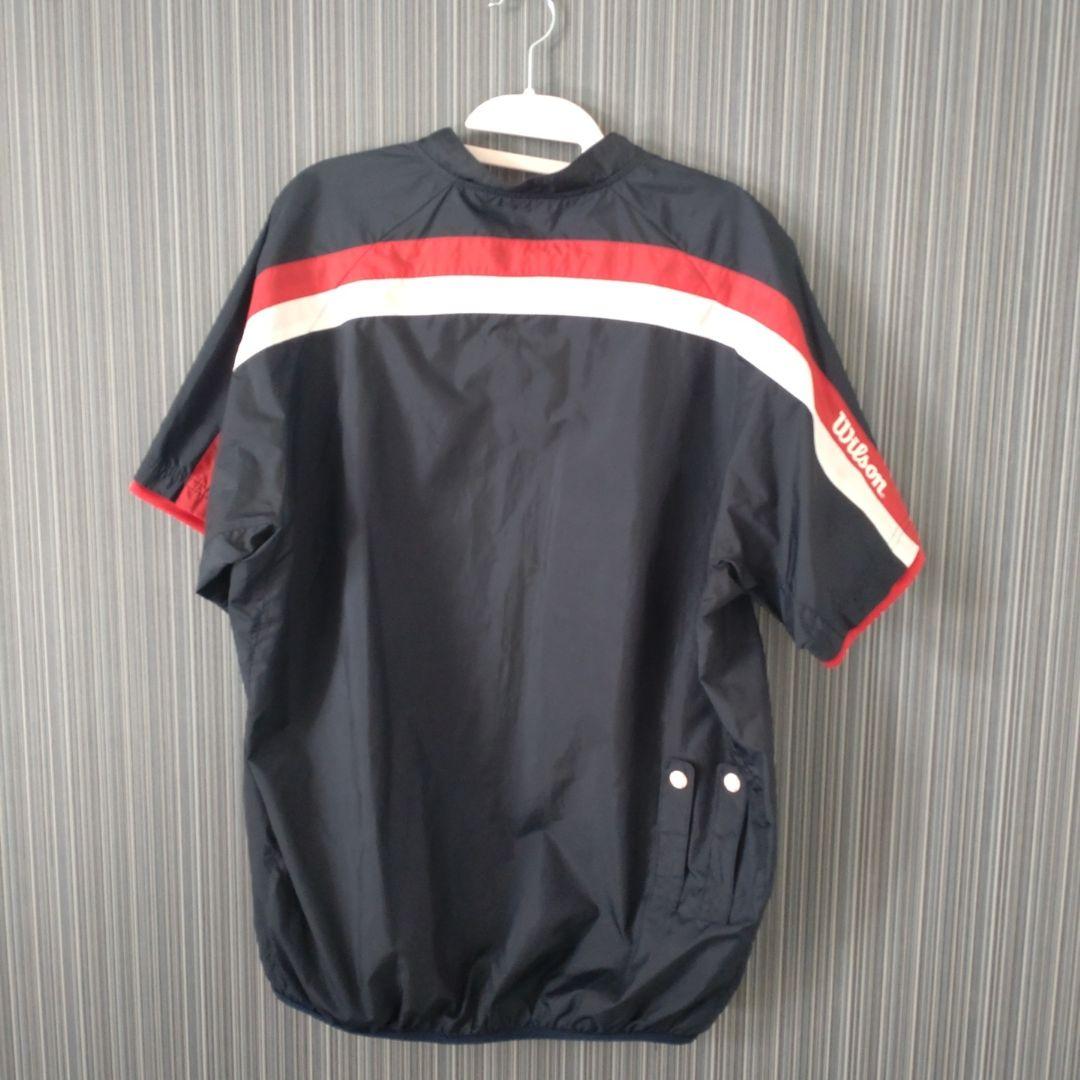 Wilson 半袖ジャケット ネイビー/レッド