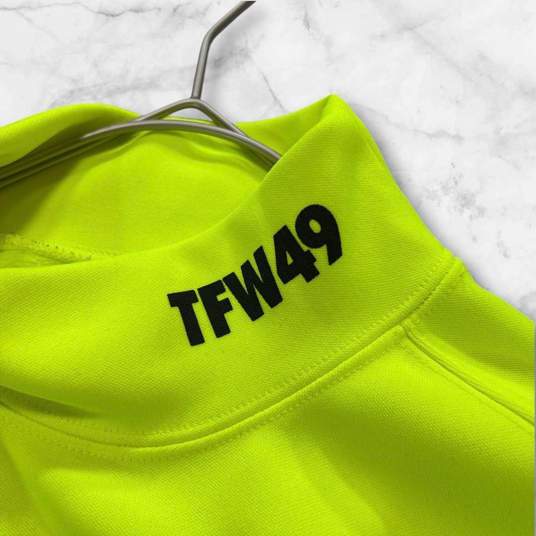 TFW49 長袖　モックネックシャツ　裏起毛　イエロー　大きいサイズ　S