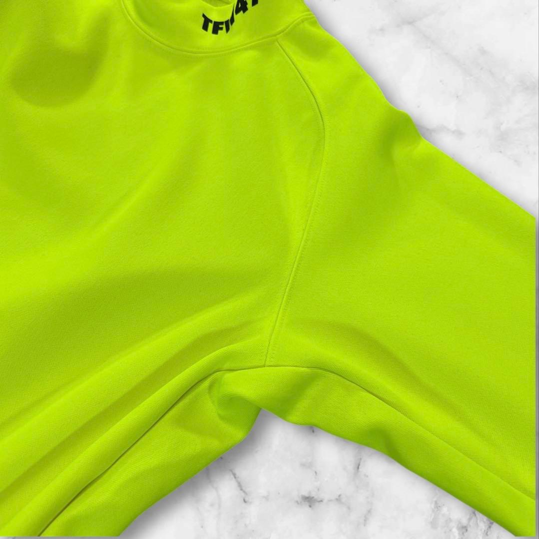 TFW49 長袖　モックネックシャツ　裏起毛　イエロー　大きいサイズ　S