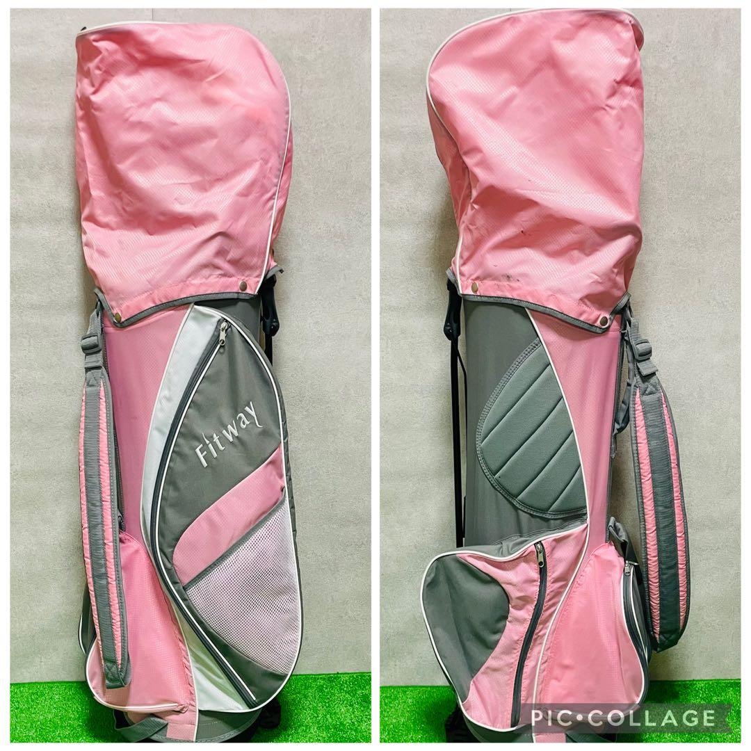 美品　Fitway フィットウェイ ゴルフクラブセット ハーフセット レディース