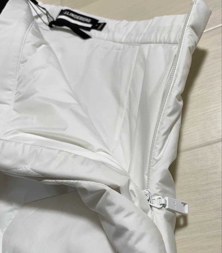 ラスト1点 J.LINDEBERG スカート キルティング ダウン ゴルフ