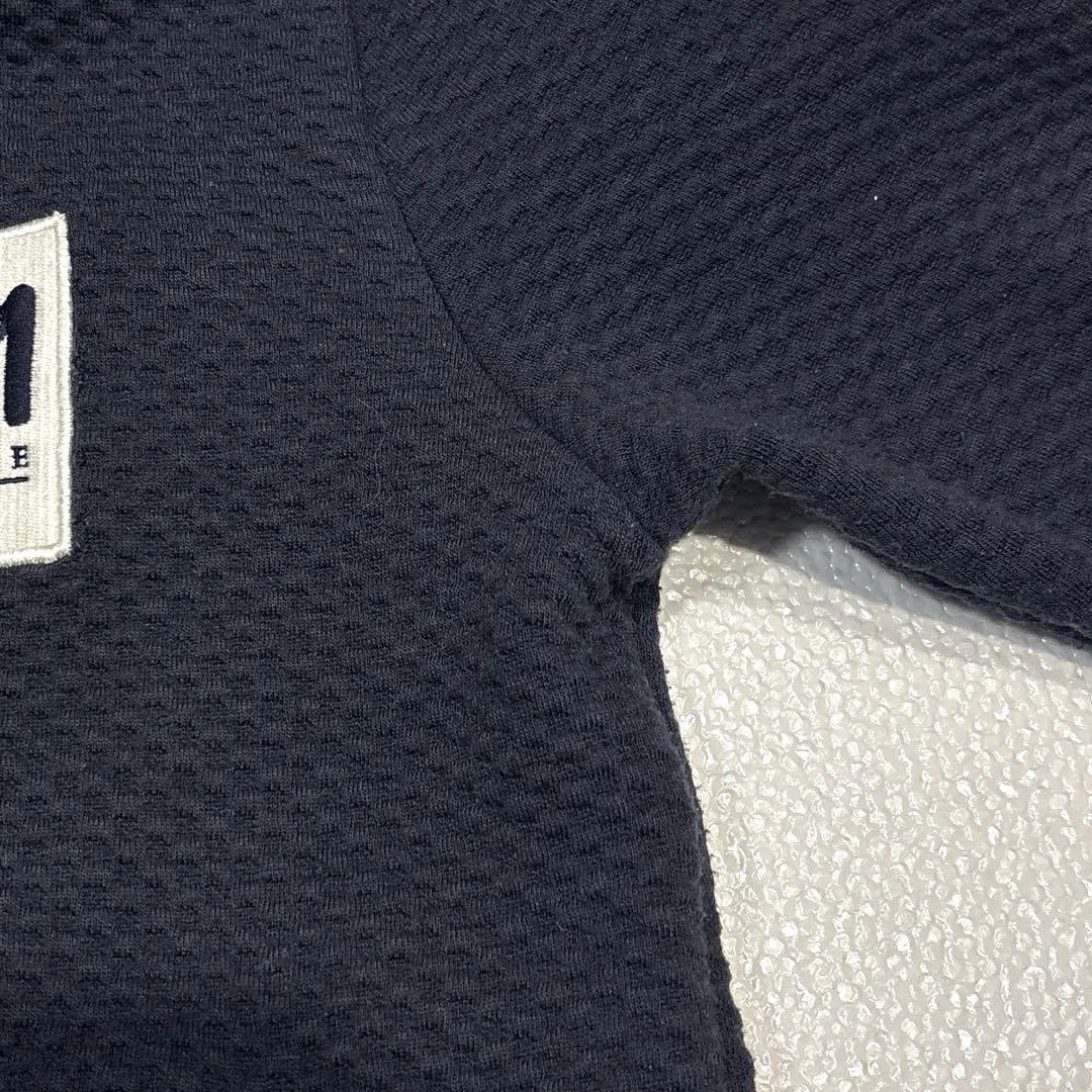 【メンズS】ムータマリン　ワッフル　ダブルジップ　パーカー　ロゴワッペン　ゴルフ