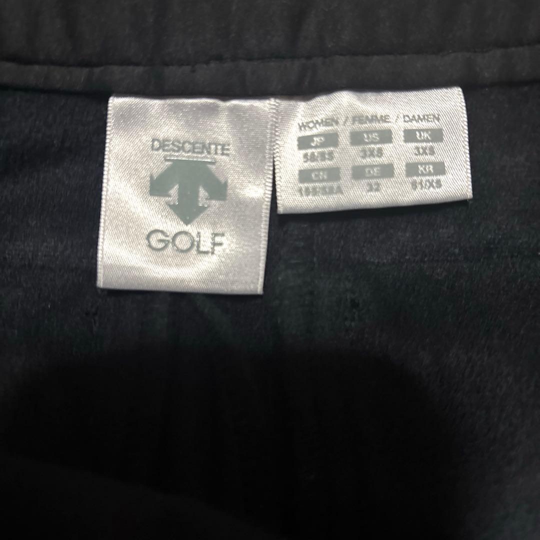 値下げ！DESCENTE GOLF デサントゴルフ秋冬用スカート 裏起毛ブラック