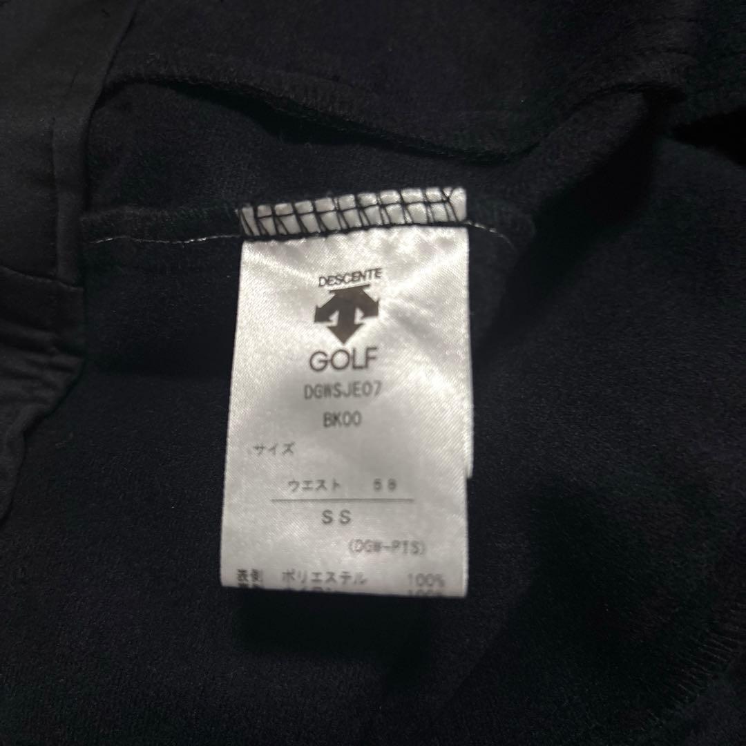 値下げ！DESCENTE GOLF デサントゴルフ秋冬用スカート 裏起毛ブラック