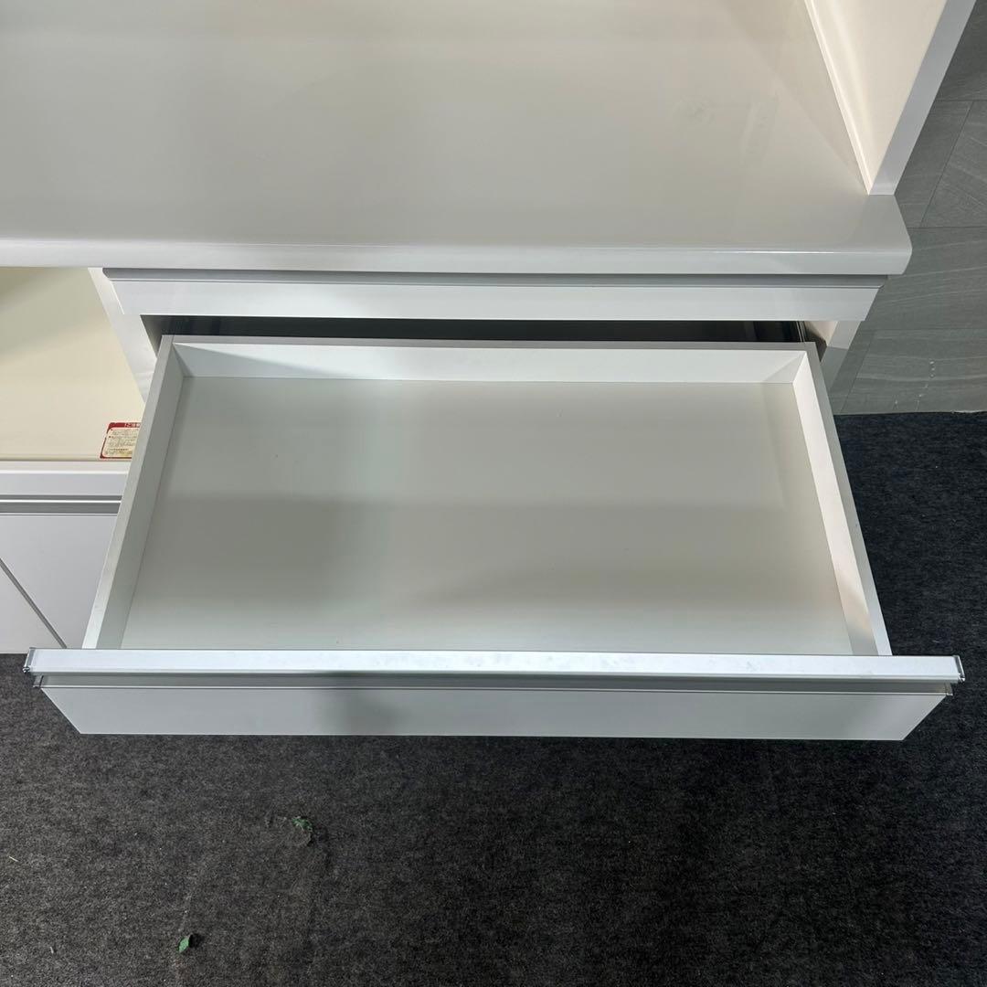 松田家具 食器棚 プルミエ 幅140cm シンプル キッチン収納 d3860