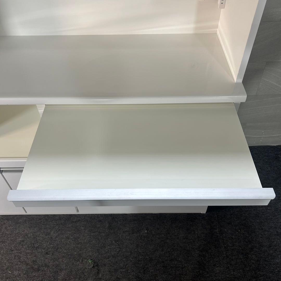 松田家具 食器棚 プルミエ 幅140cm シンプル キッチン収納 d3860