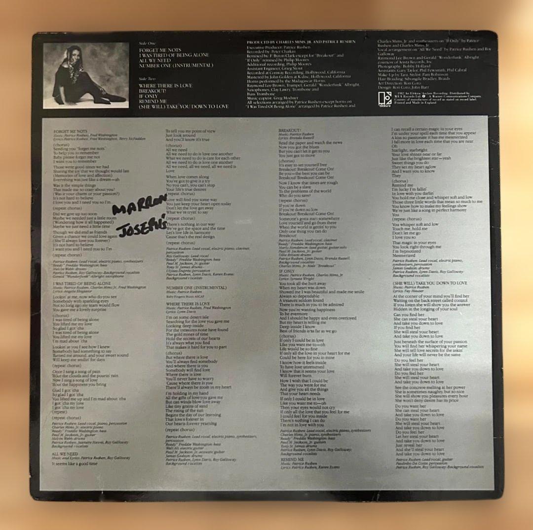 Patrice Rushen　 Straight from the Heart