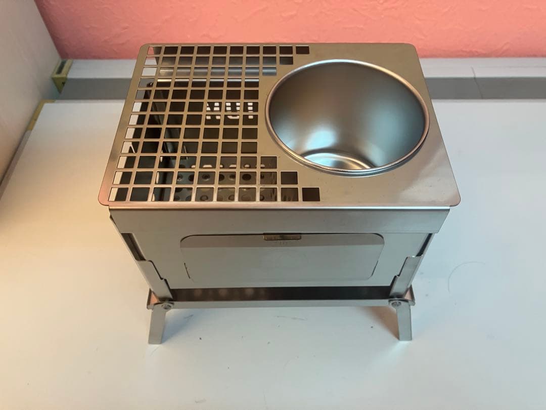 笑’s B-6君　オールチタン　ステンレスメッシュ燗グリル　チタン五徳　セット