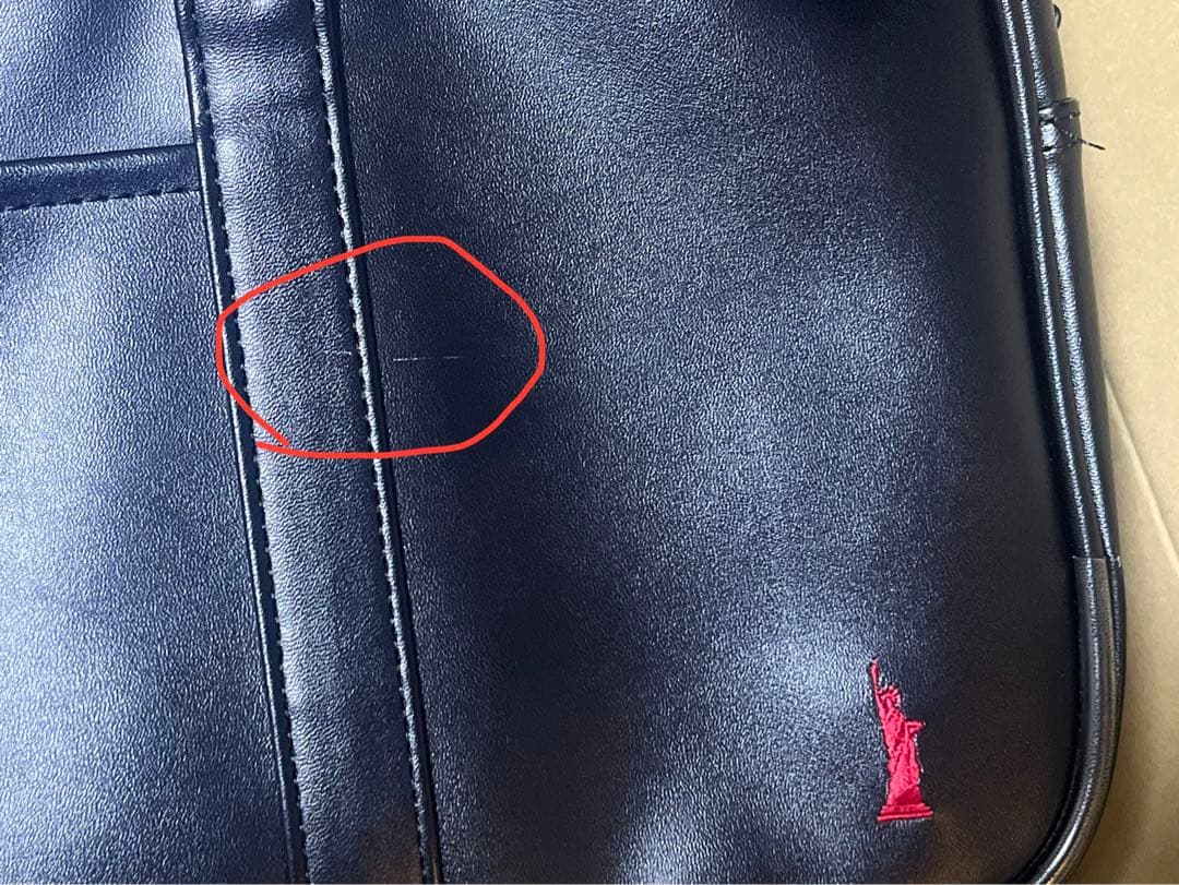 【レア】EASTBOY スクールバッグ　黒　赤刺繍 　角スレ無し♪美品