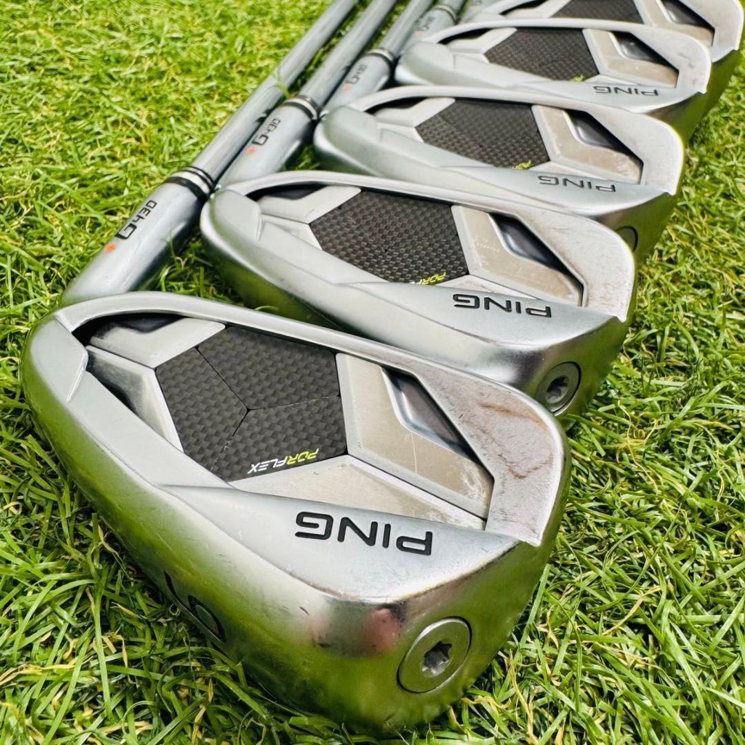 【良品】初級者 ピン G430 オレンジドット メンズアイアンセット 5本 R