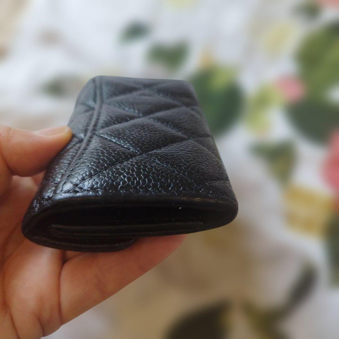 シャネルキャビアスキン　キーケース