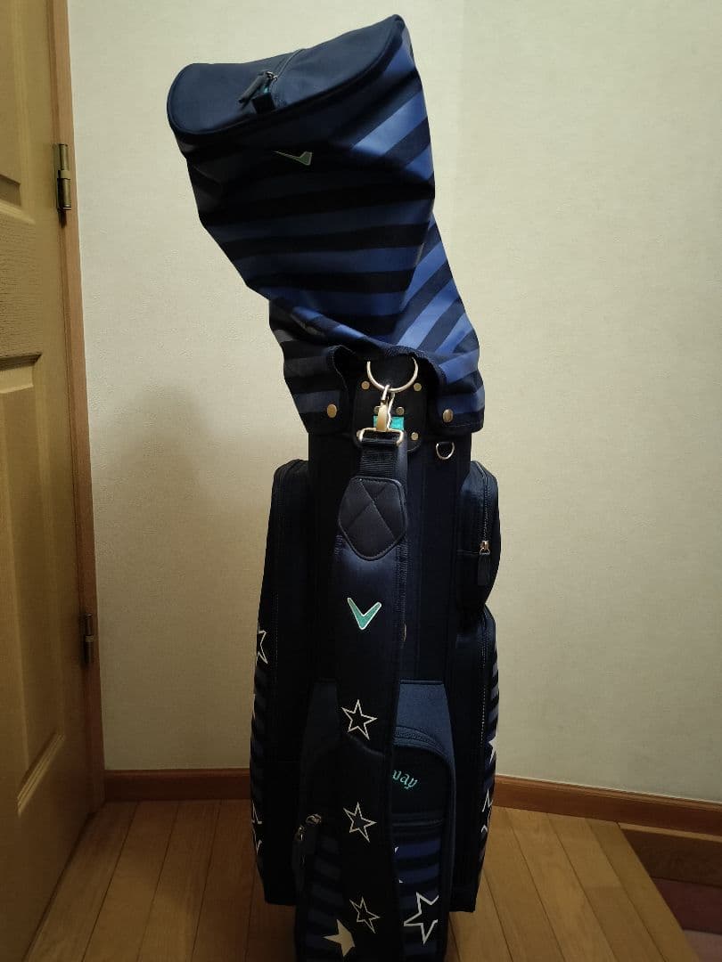Callaway ゴルフバッグ ネイビー ストライプ　レディース