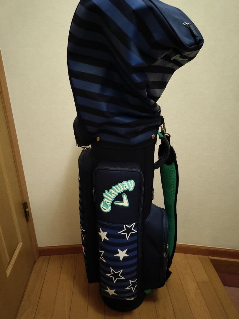 Callaway ゴルフバッグ ネイビー ストライプ　レディース