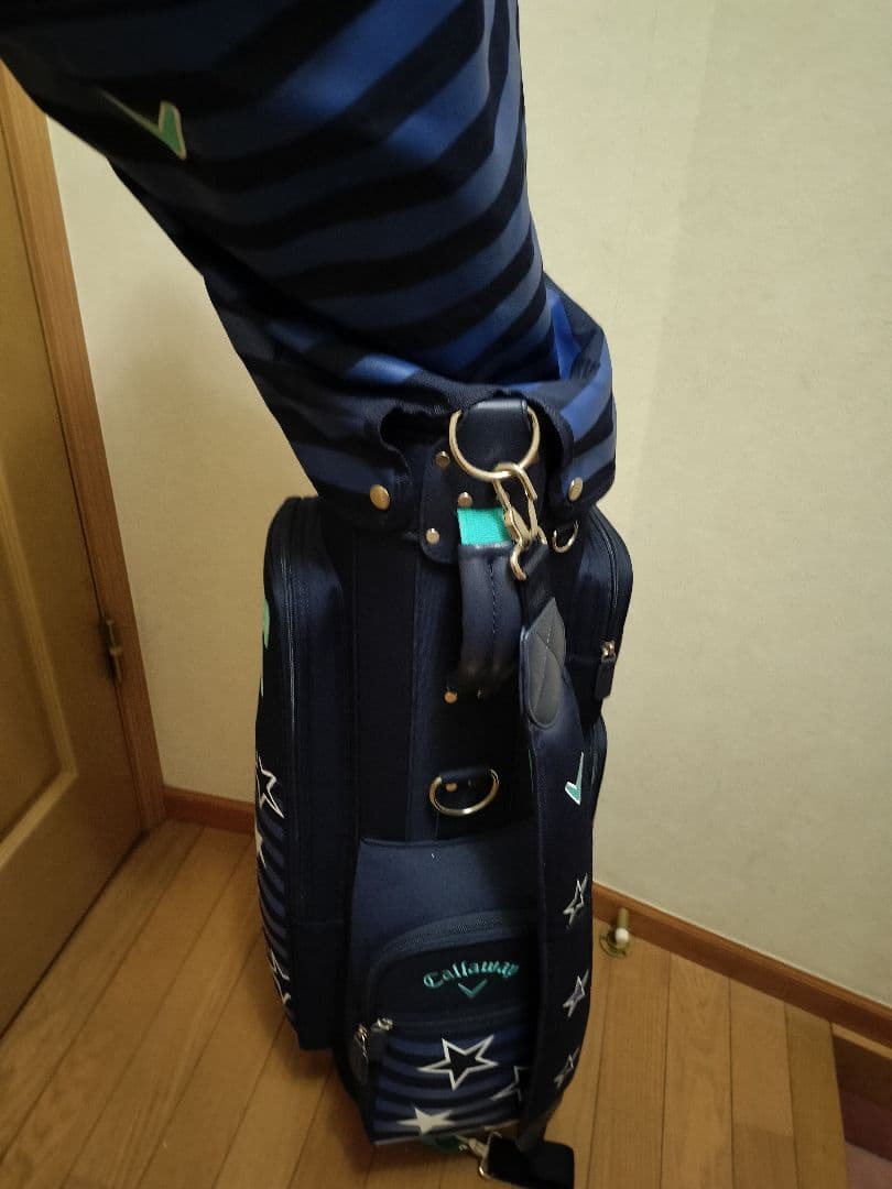 Callaway ゴルフバッグ ネイビー ストライプ　レディース