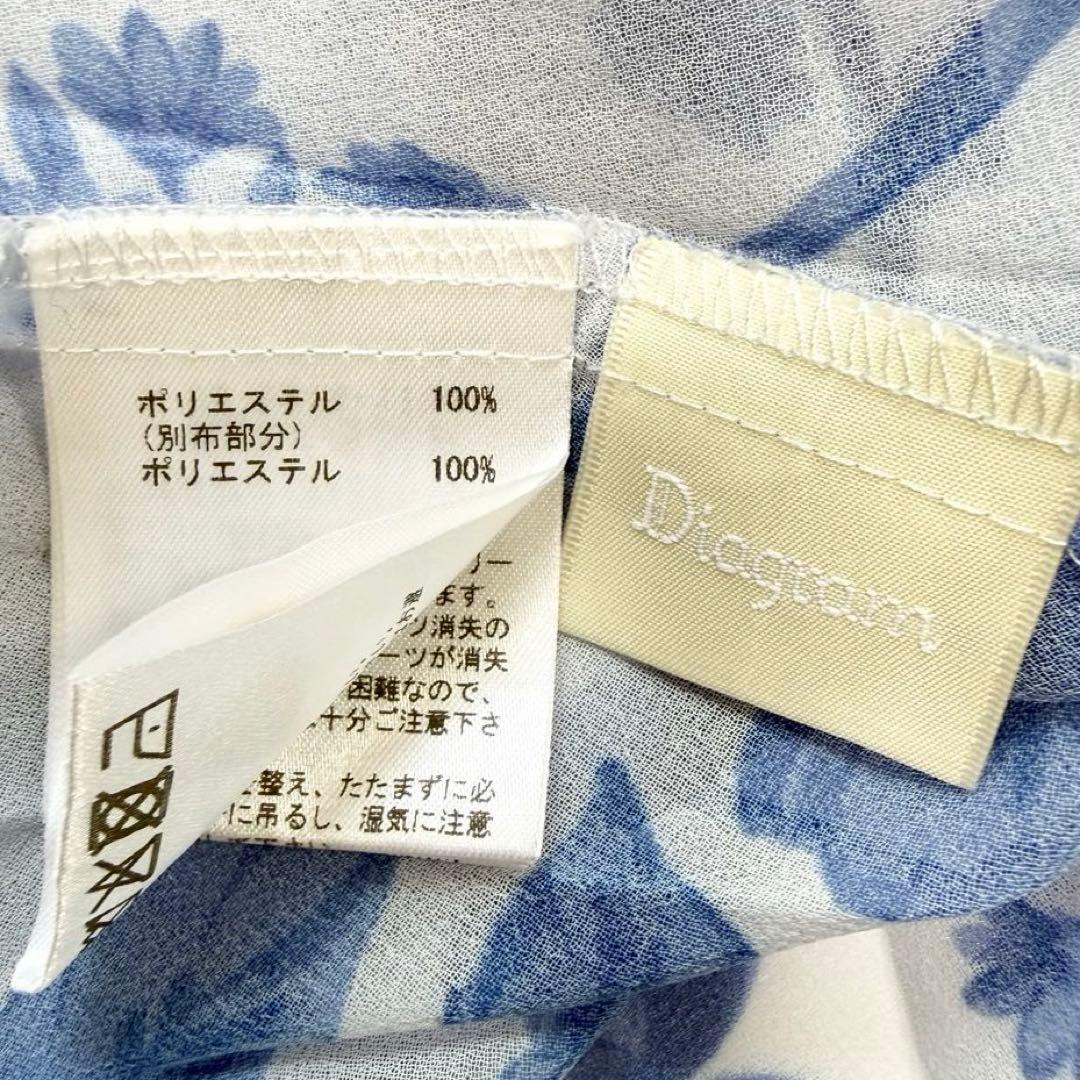 【美品✨】ダイアグラム　フラワープリントプリーツワンピース　38 2025年