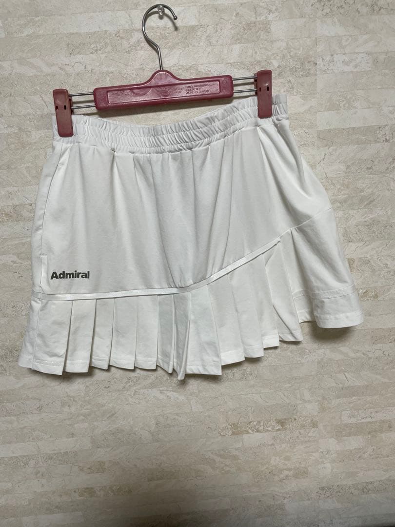 Admiral プリーツスカート LL ホワイト
