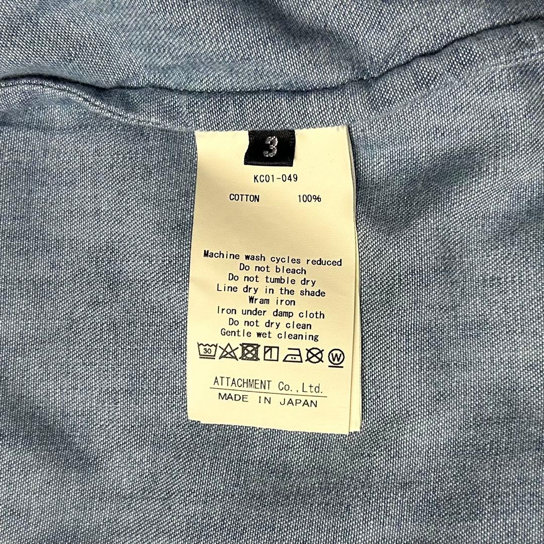 希少✨ アタッチメント ライトオンス デニム ロングストール コート