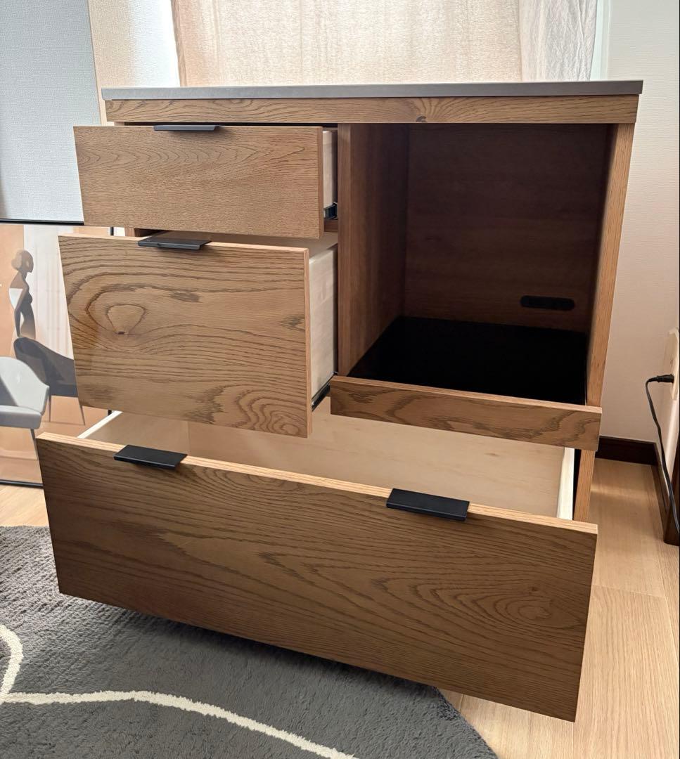 【nyanpon】unicoADDAY キッチンカウンター　W820