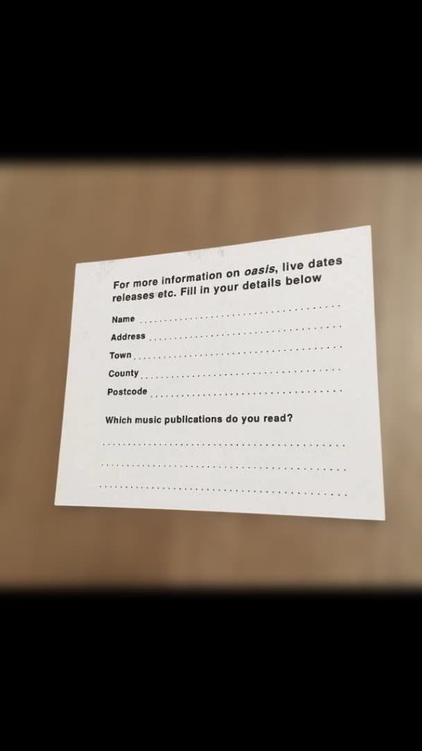 【超貴重】Oasis 『Live Forever』7inch レコード