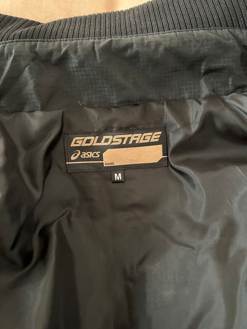 asics アシックス ゴールドステージ グラウンドコート　黒M グラコン野球