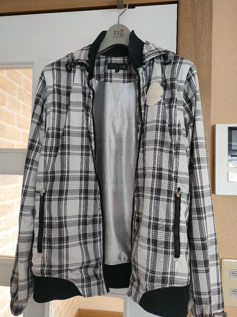 23区 SPORT フード付きチェックブルゾン II　Lサイズ
