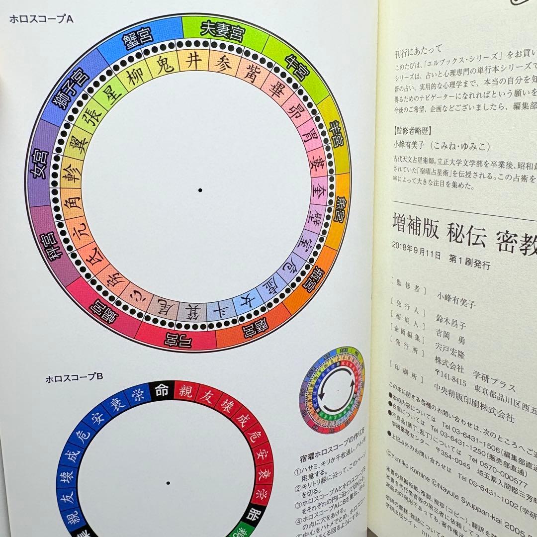 【美品 初版 帯付】秘伝 密教 宿曜占星術 増補版 小峰 有美子