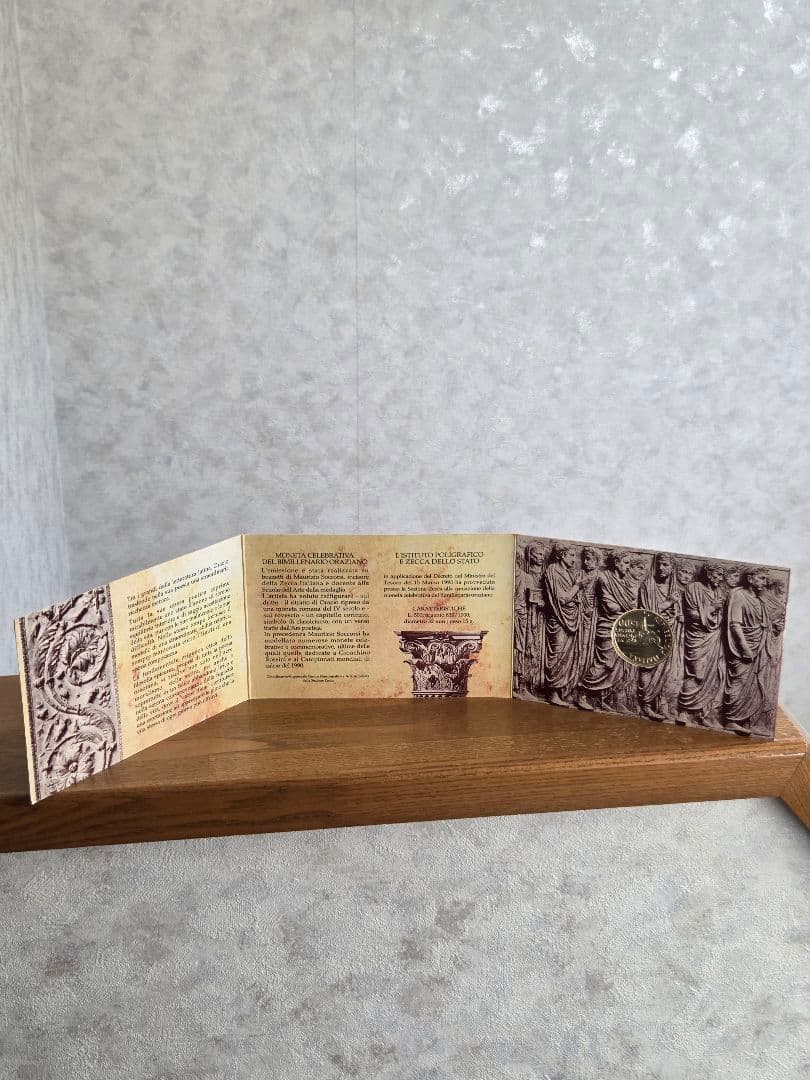 イタリア共和国　ホラティウス死去2000年記念　500リレ銀貨　1993