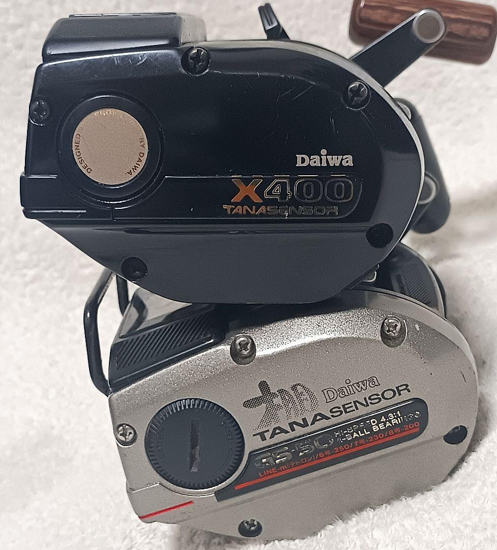 ダイワタナセンサーGS-50&X400デジタル深度カウンター付両軸リール
