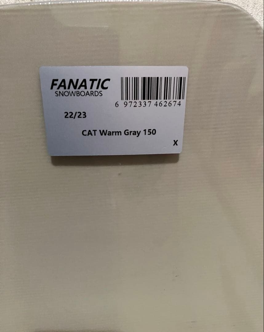 未使用品　FNTC CAT 150cm グラトリ　スノーボード　ボード
