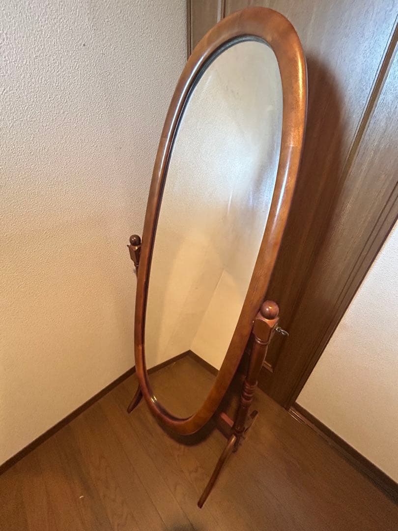 【4月15日まで出品】FURNIPLUS 木製スタンドミラー即購入OK値下げ不可