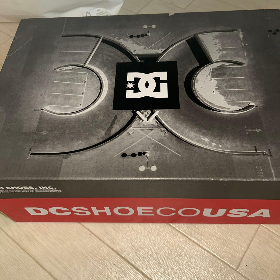 DC ハイカットスニーカー ホワイト/ブラウン