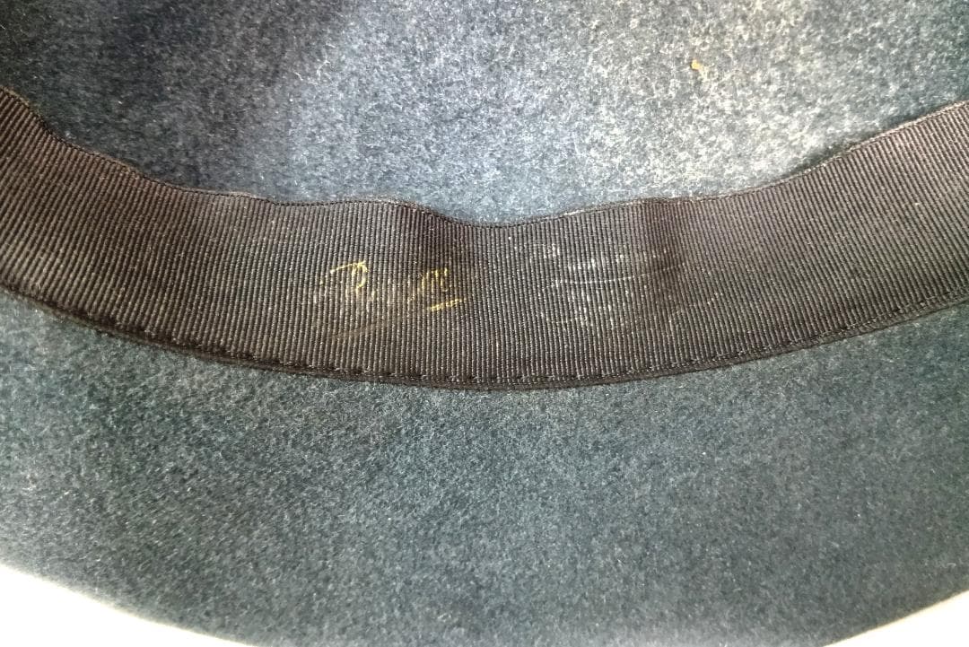 ボルサリーノ アレッサンドリア 60 訳あり ラビットファー イタリア製 灰