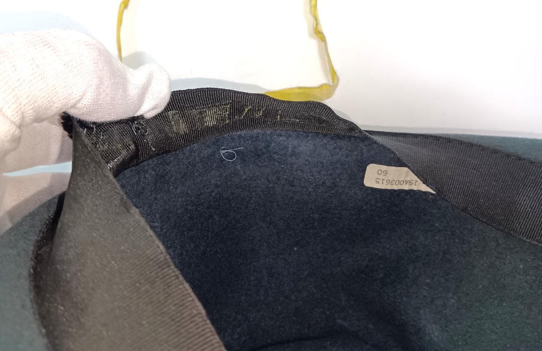 ボルサリーノ アレッサンドリア 60 訳あり ラビットファー イタリア製 灰