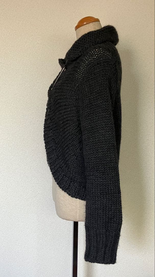 出品再開 トリココムデギャルソン ニットショートジャケット ピン付き