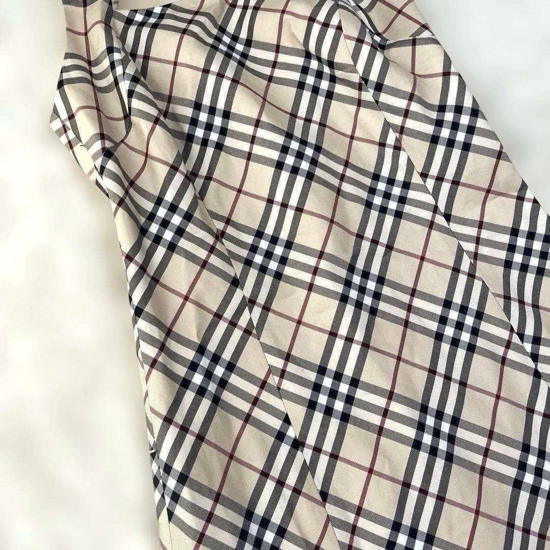 バーバリーブルーレーベル ホルターネックワンピース 36 ノバチェック