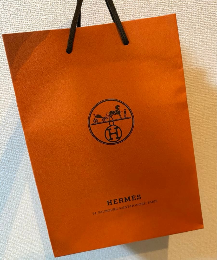 HERMES ピンク タオルハンカチ