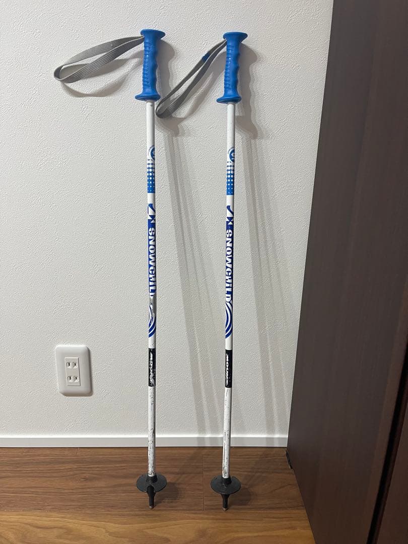 KAZAMA スキー板120㎝ ブーツ21㎝ ストック セット ジュニア 子供用