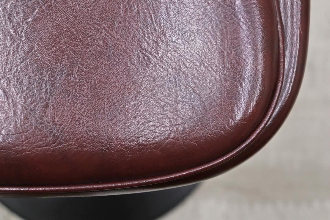 ※専用 在庫2脚 レトロ カウンターチェア 回転 スタンド ダイナー 合皮 赤茶