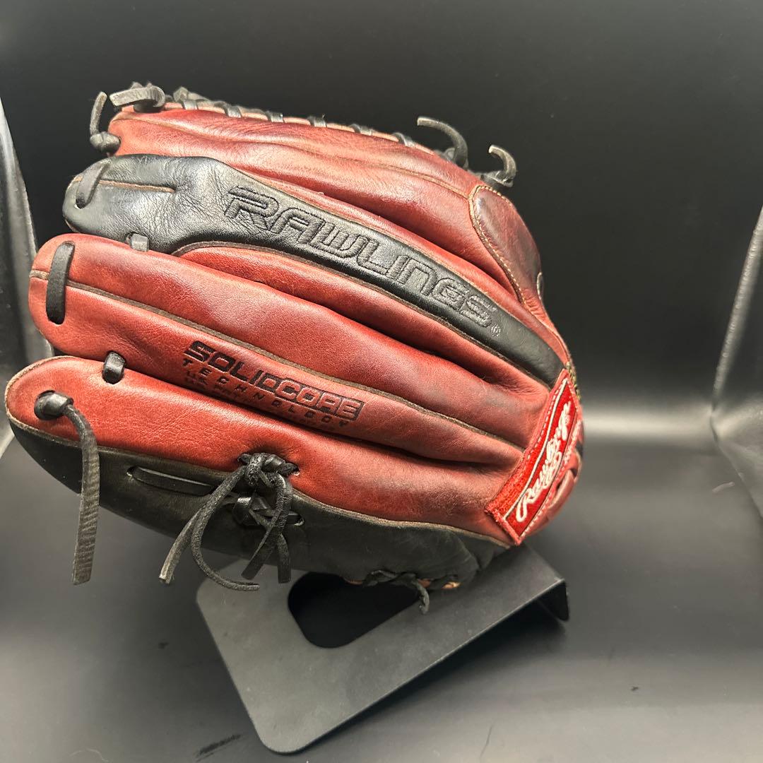 ローリングス　外野手用　グローブ Rawlings DSZ5硬式グローブ赤 黒