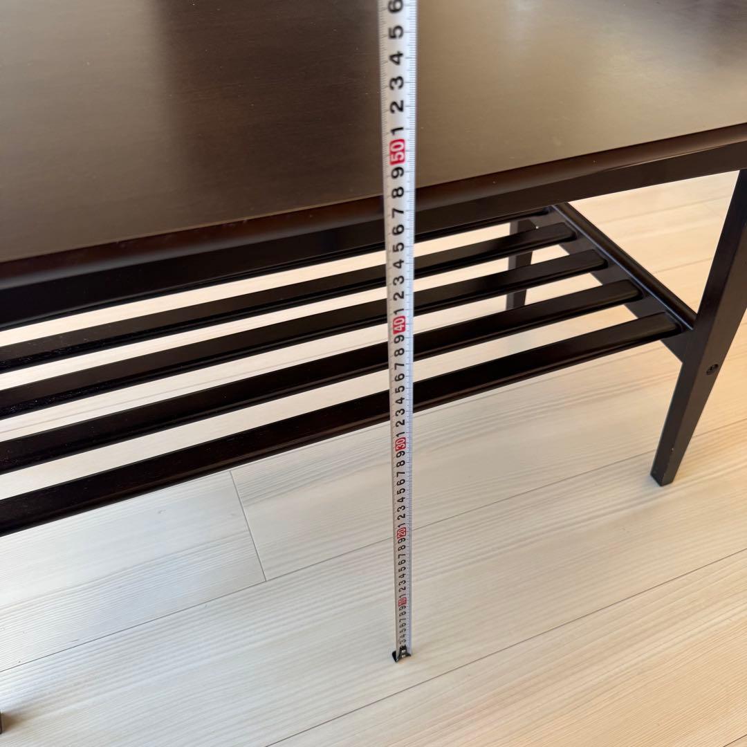 【美品】カリモク60 リビングテーブルS ダークブラウン ローテーブル