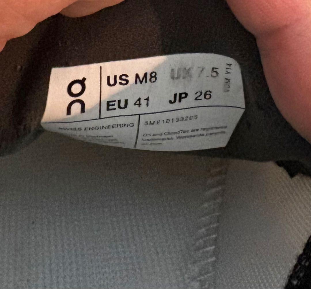 On Cloudmonster Hyper グレー/ホワイト 8M 26.0㎝