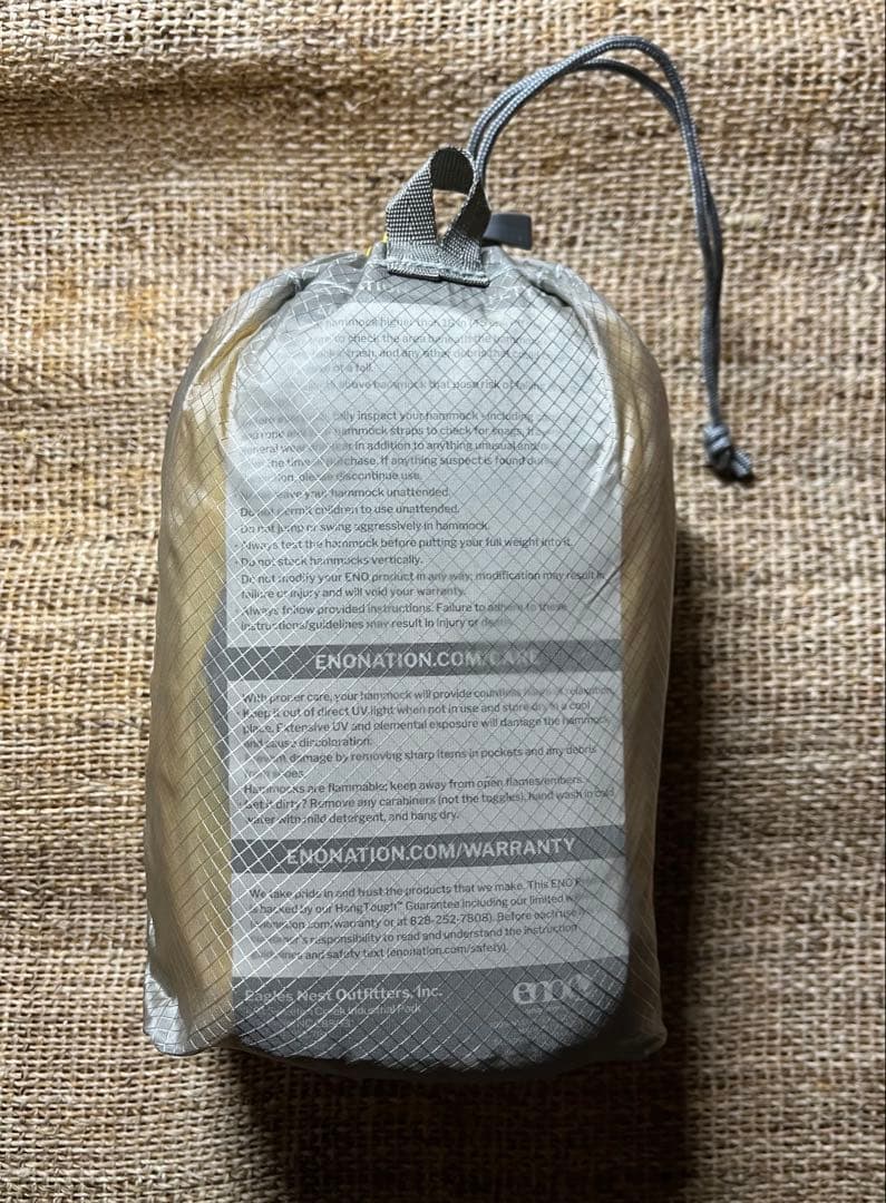 【新品未使用】eno supersub ultralight hammock
