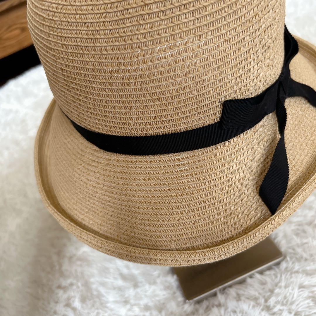 タナカボウシテン　田中帽子店　麦わら帽子　Alena つば広キャペリンハット