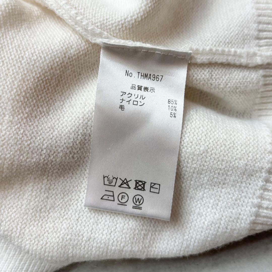   GOLF クルーネック 長袖ニットセーター ロゴ