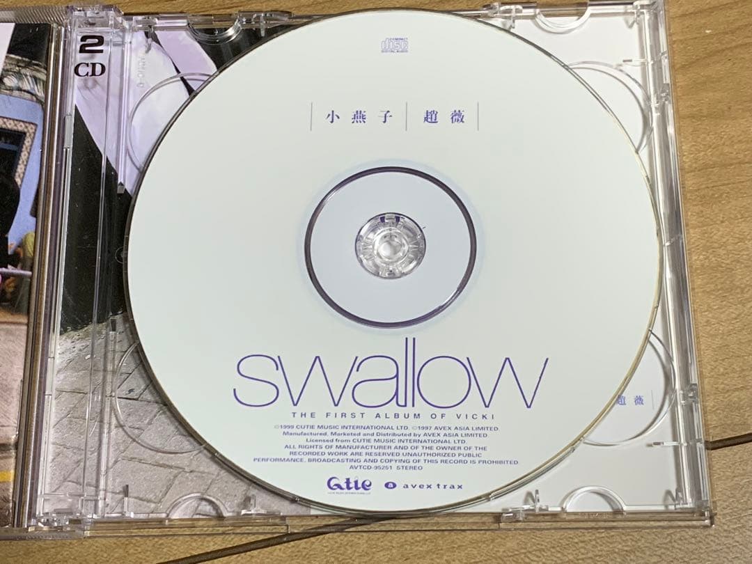 激レア　ヴィッキー・チャオ VICKI ZHAO　Swallow CD +VCD